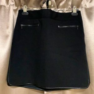 WHBM black mini skirt